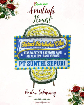 Papan Bunga Duka di Pasar Jambi