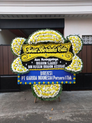 Papan Bunga Duka di Pasar Jambi
